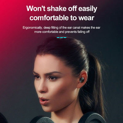 Auriculares de botón inalámbricos TWS Bluetooth in-ear estéreo 5,0 auriculares impermeables